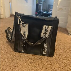 Steve Madden Black and Gray Men's Bag